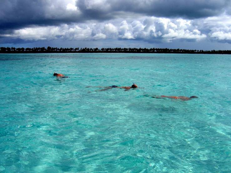 Естественный бассейн в Карибском море